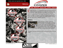 Tablet Screenshot of cooperrecycling.com
